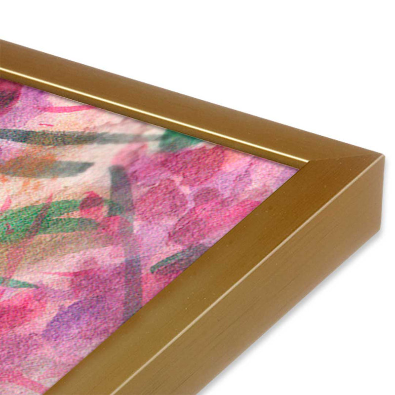 «Plum Drunk II» par Melissa Wang, reproduction d'art, H 36 po x l 24 po, Impression sur cadre ouvert sans papier mat, Doré