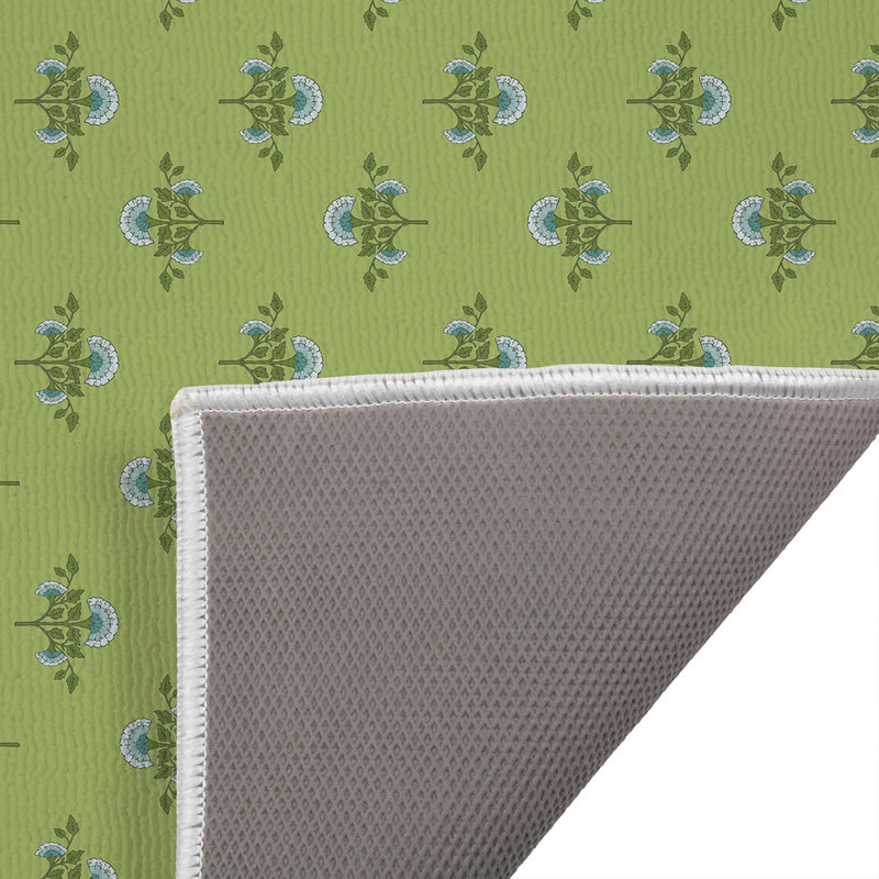 Paillasson Flora, L 17 po x L 24 po, Limette