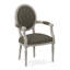 Chaise avec accoudoirs en tissu Dauphin-71069672-71069644