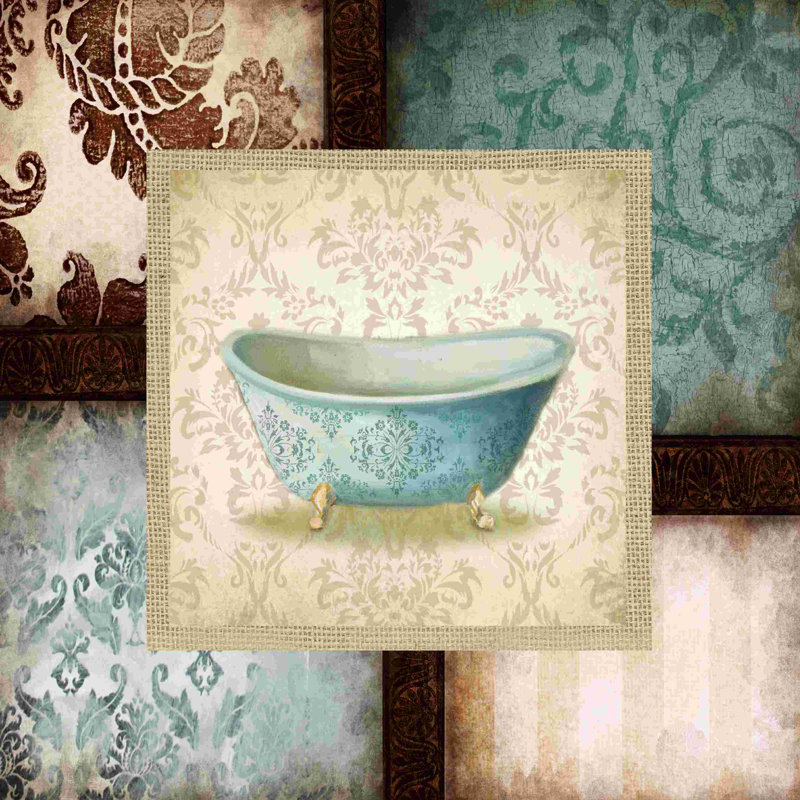" Pattern Bath Tub ", 12" H x 12" W  