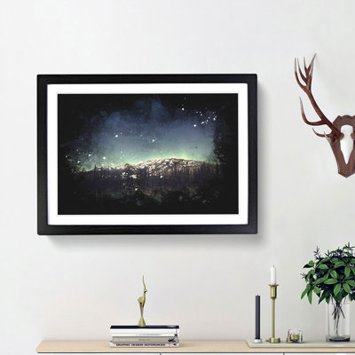Northern Lights over in Canada - Picture Frame Graphic Art Print