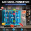 Coolski 72,8 po 54 cu. Congélateur vertical à 3 portes en acier inoxydable