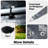 12X20ft Carport Replacement Cover - Protected And Waterproof. 76 Elastic Buckles. Grey Polypropylene. Simple Installation Storage. Versatile For Outdoor Settings Activities Canopy Polypropylene-121677047
