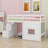Loft Bed With Storage Staircase And Window-1858068610