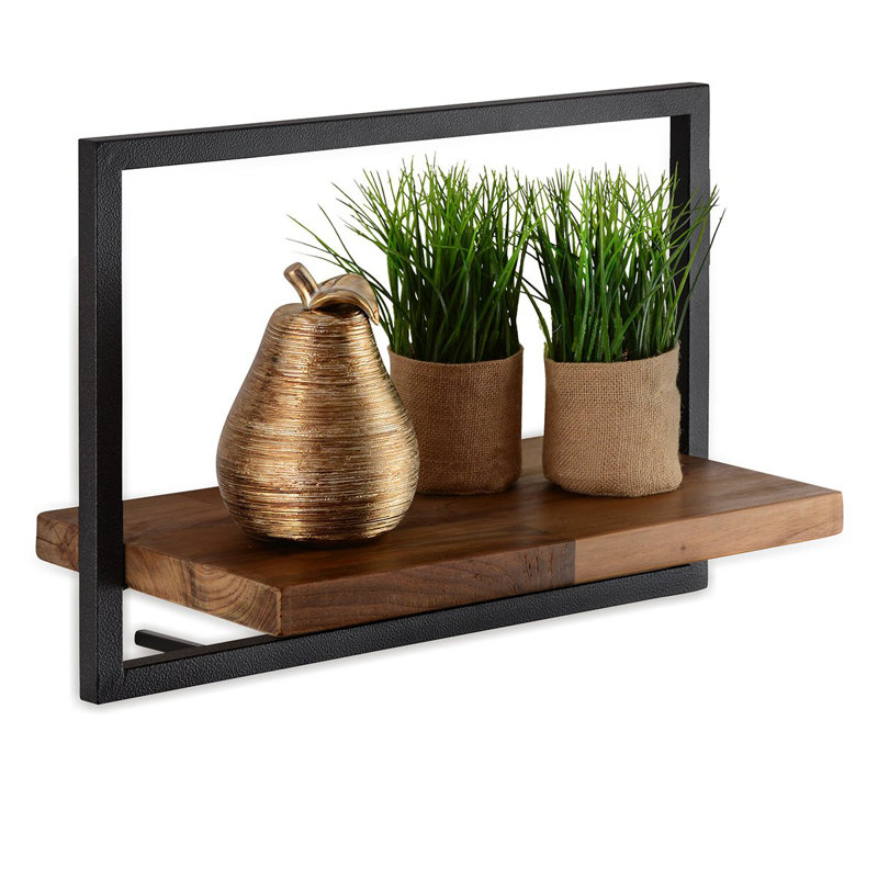 Prentiss Metal Wall Shelf Puzzle, 35cm H x 50cm W x 26cm D