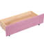 Lit de jour simple en rose avec 2 tiroirs fonctionnels et dossier ergonomique pour une chambre à coucher éclatante - taille charme charmant 3 4