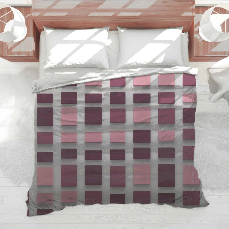 Édredon rose / mauve, Queen