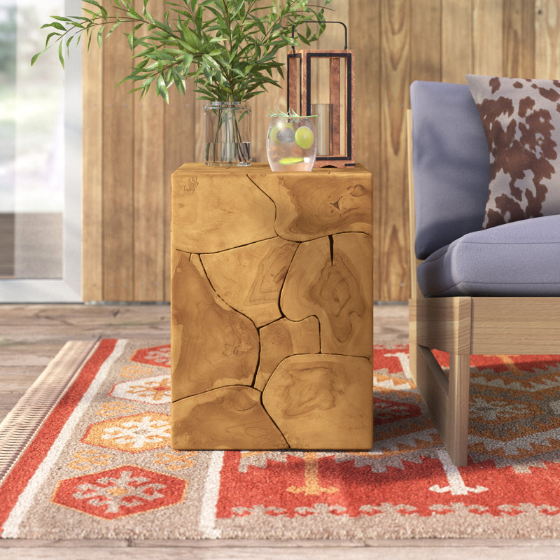 Tabouret d'appoint en bois massif