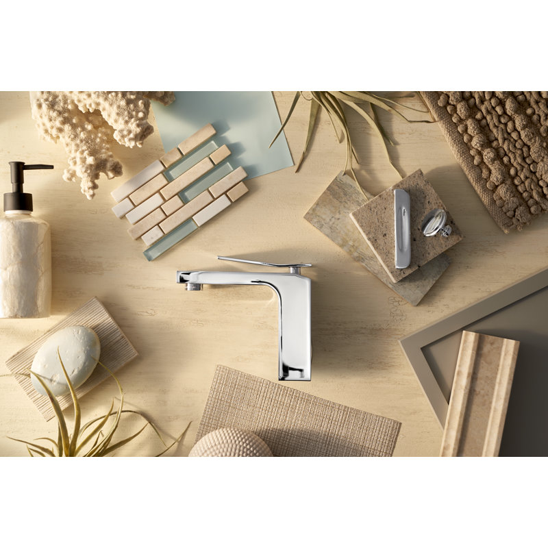 Avian Single Hole Bathroom Faucet with Drain Assembly, Chrome