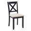 Ensemble 6 pièces avec 4 chaises à dossier croisé et 1 banc Lillibridge-796493057