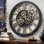 Horloge murale ronde surdimensionnée de 24 po pour le salon avec la collection America