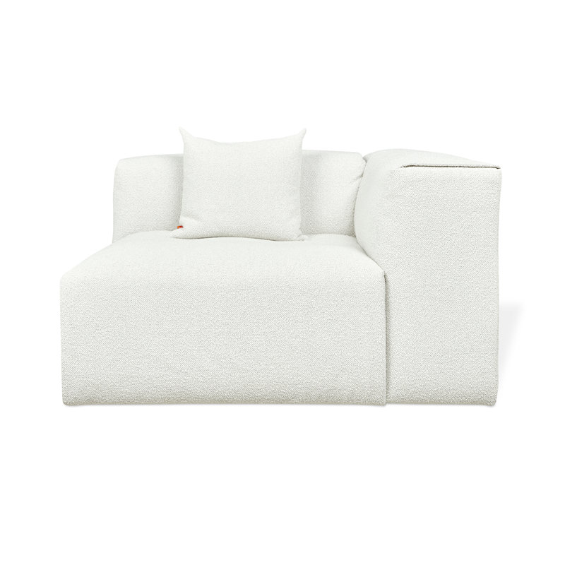 Nest Modular Right Arm Chair, Morris Bone