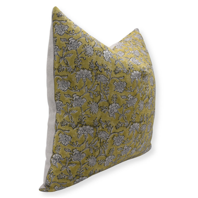 Housse de coussin 20 x 20 faite à la main en lin épais et épais - NAAYAB, 20 po x 20 po