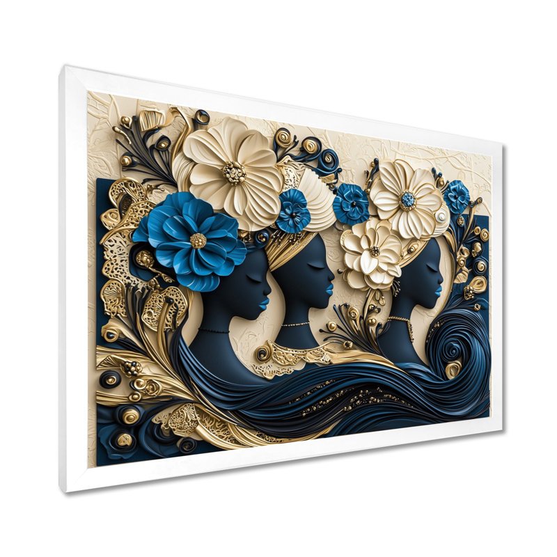 Aura intemporelle d'art africain I - décoration murale Art africain, H 30 po x l 40 po, Blanc