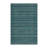 Washable Teal Light Gray Striped Area Rug-72713956