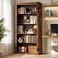 Bibliothèque à 5 niveaux, tablette de rangement de style champêtre de 180 cm pour salon et bureau