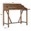 Bureau en bois massif avec rehausse Brileigh-18643211