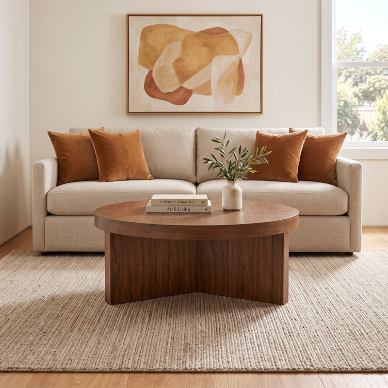 Ceri Solid Wood Top Cocktail Table