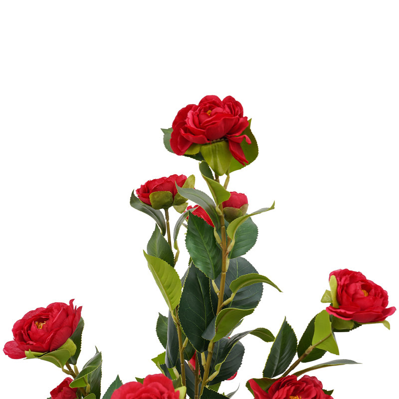 Ensemble de 2 arbres à thé artificiels 38,2 po, Rouge