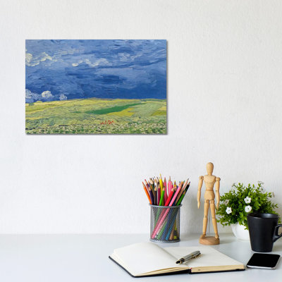 Wheatfields under Thunderclouds, 1890 - Giclée sur toile tendue avec châssis