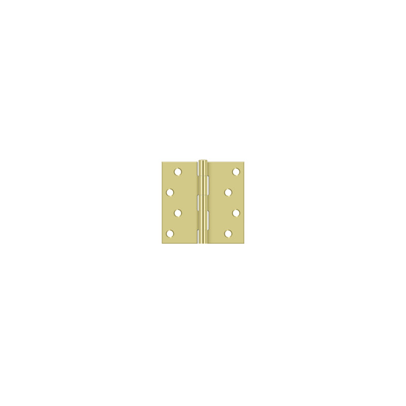 Steel Hinge, Polished Brass
