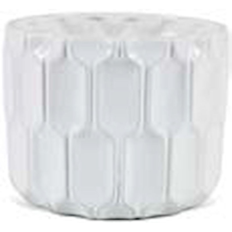 Pot de fleurs en céramique Elzira, H 5,5 po x l 6,8 po x P 6,8 po