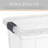 Latitude Run® Clear Storage Bins with Lids, 4 Pack- Plastic Storage Boxes for Home-428063628