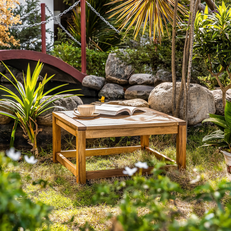 Table basse en bois d'acacia massif