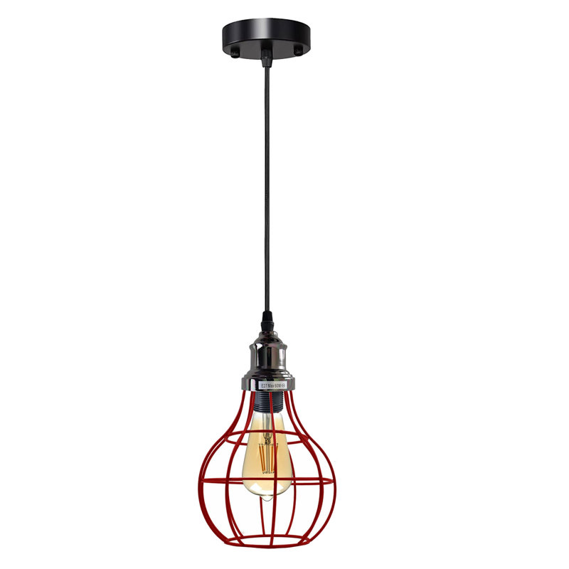 1 - Light Black Pendant, Yes, Red