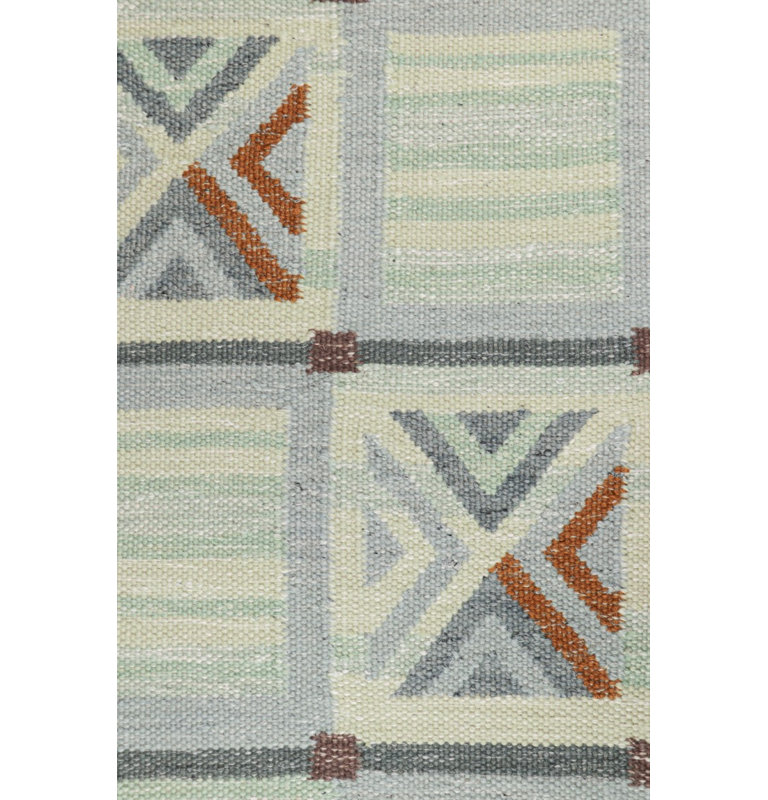 Scandinavian Wool Geometric Area Rug, Rectangle 13' x 19'