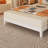 Queen Size Deluxe Bed Frame With Headboard With Solid Wood, No Box Spring Needed,  Easy Assembly, White-119619095-119619098
