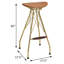 Ensemble de tabourets de bar sans dossier Whiskey and Gold
