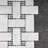 Carrara Dot 12.01 in. x 12.01 in. Basketweave Polished Marble Mosaic Tile-70208074