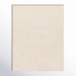 Balsham Geometric Cream Area Rug