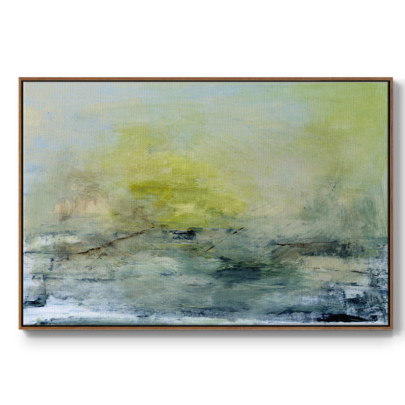 «Lightful», reproduction sur toile encadrée, H 27 po x l 41 po x P 2 po, Noyer