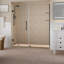 Porte de douche à charnière sans cadre 72 po Belmore GS-105589652-105589649