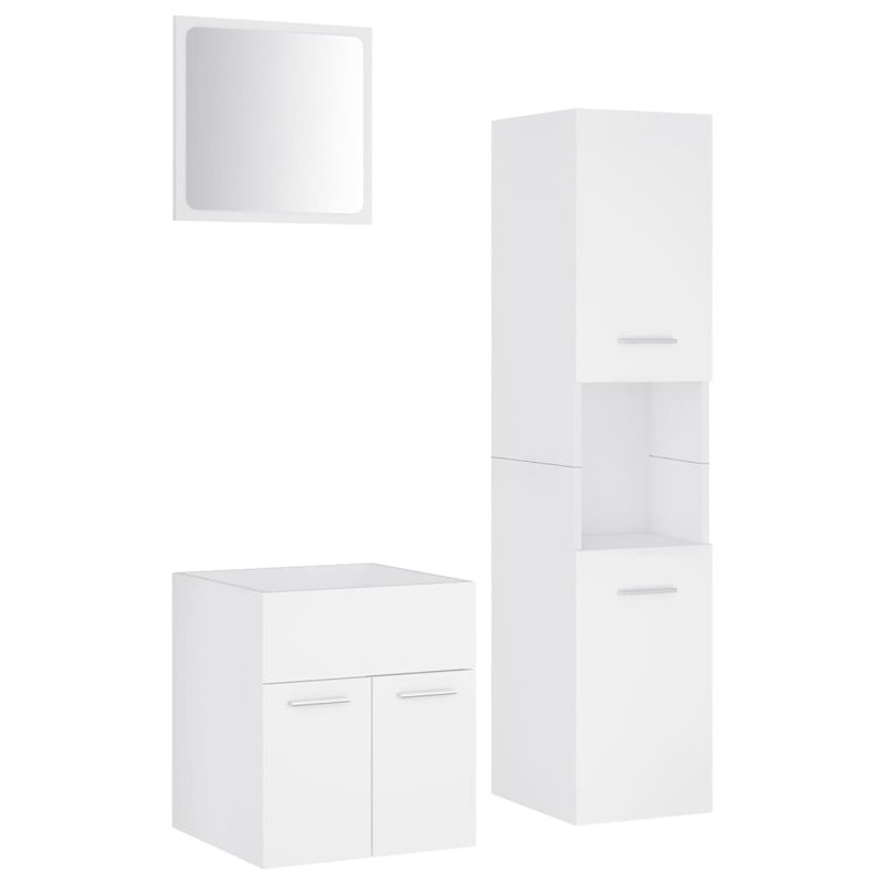 Gelya Bathroom Furniture Suite, White