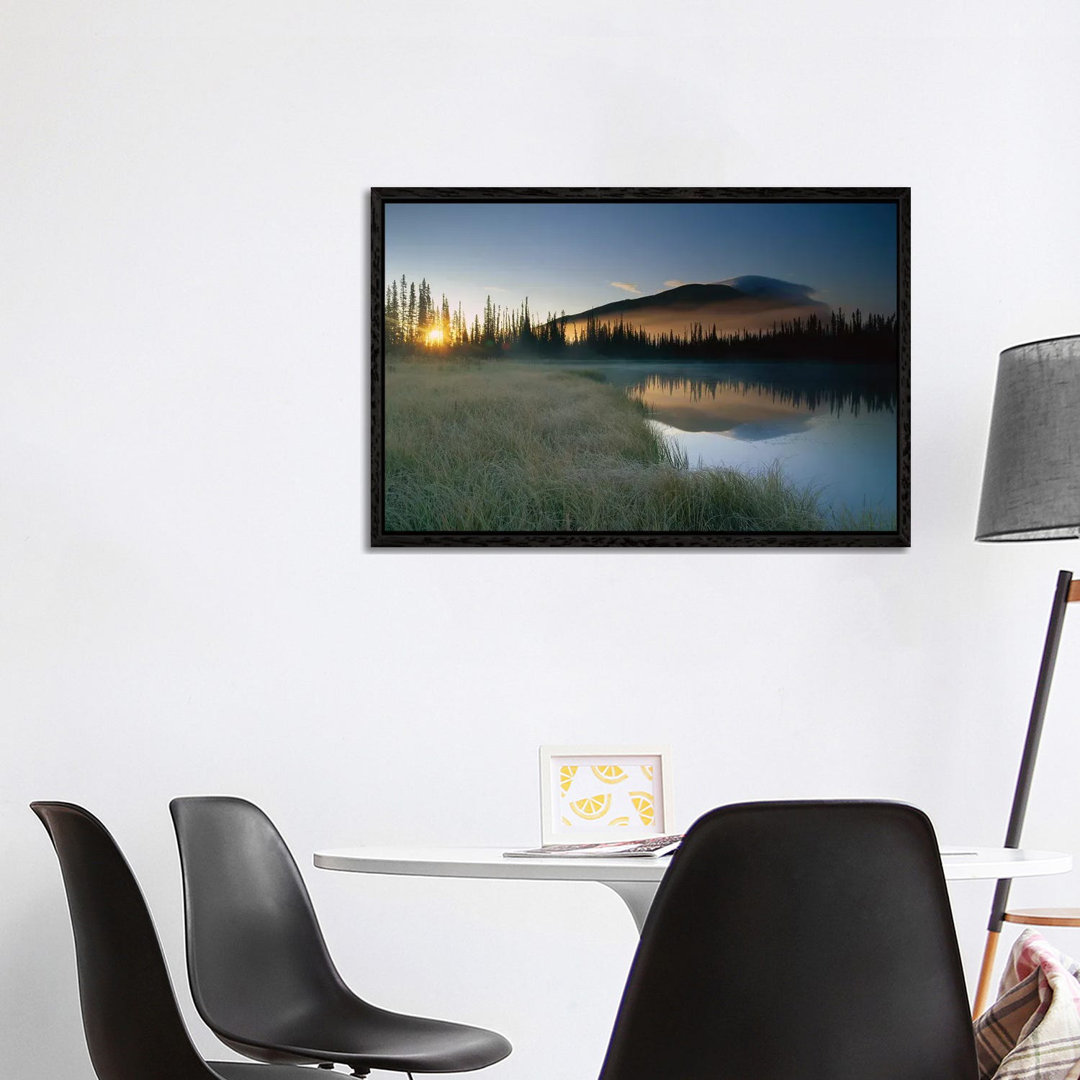 Pond Reflecting Nisling Range, Yukon Territory, Canada von Tim Fitzharris - Gallery-Wrapped Canvas Giclée on Canvas