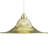 Attar 1-Light Indoor Polished Brass Single Pendant with Clear Ribbed Glass Bowl Shade-868642957
