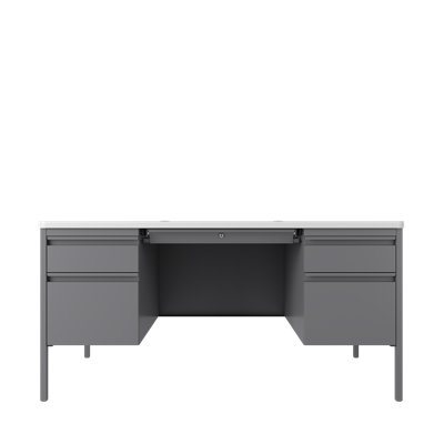Metal Base Computer Desk