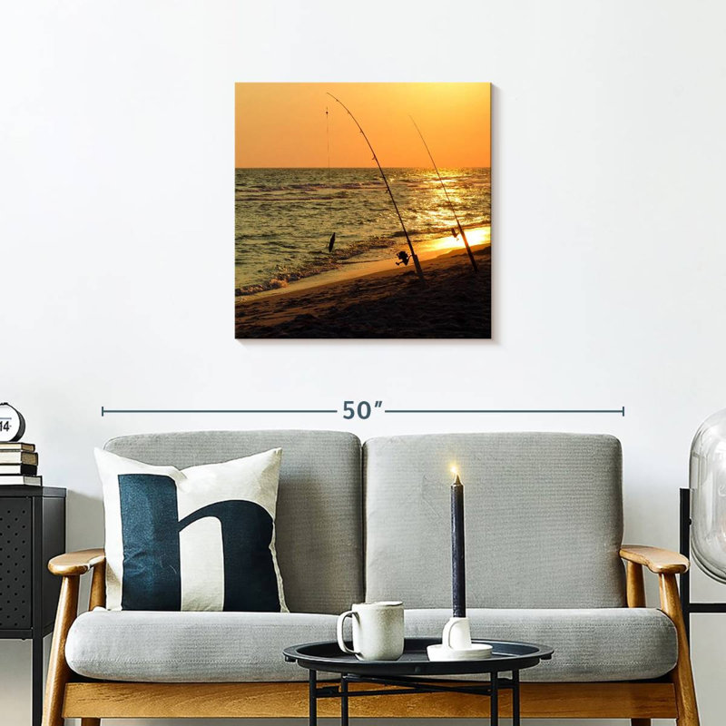 Senne American Sunset Fishing, H 24 po x l 24 po