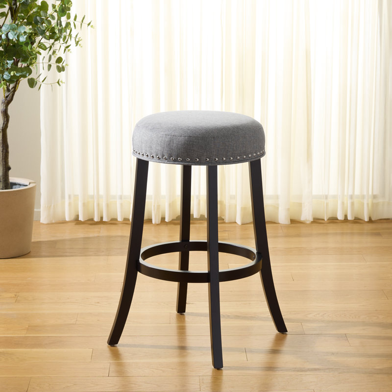 Tabouret Mumbai, Gris / noir