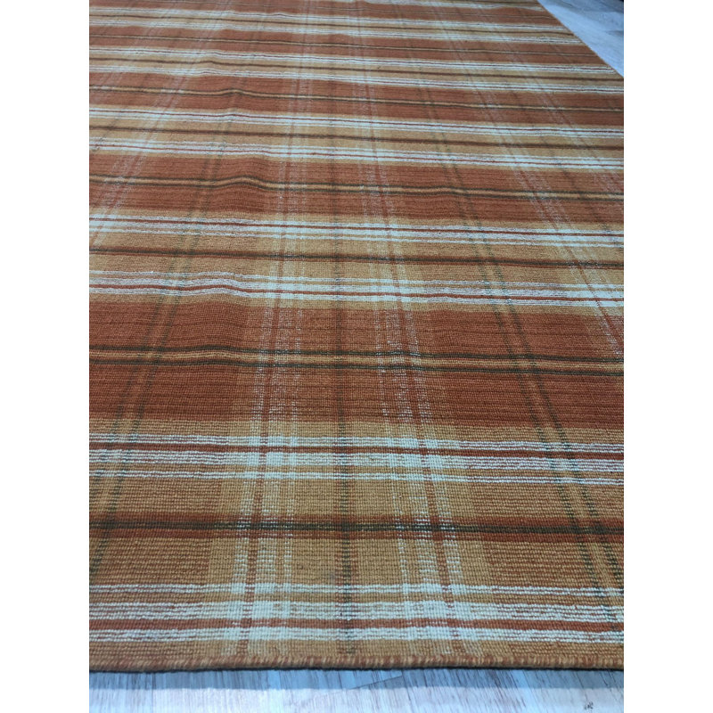 Tapis géométrique traditionnel en laine noué à la main Ladehe, Rectangle 9 pi x 12 pi