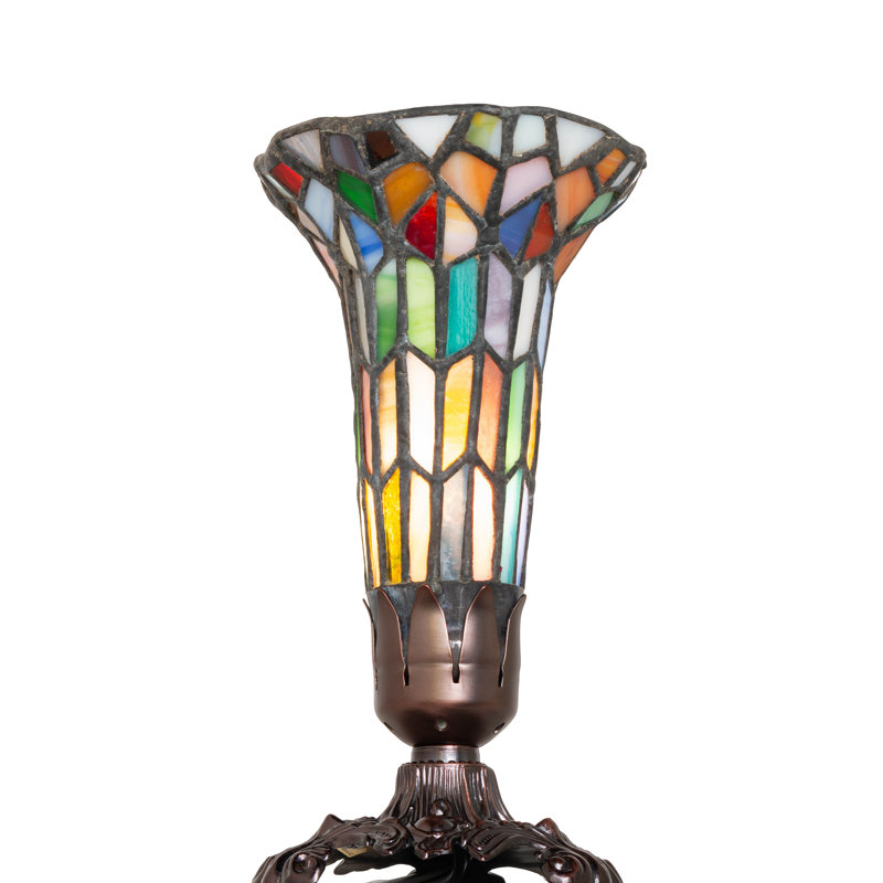 Ganimet Table Lamp, Red/Blue/Green, 7.5" H x 4" W x 4" D