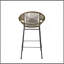 Tabouret de bar d'extérieur vert Ferrara, ensemble de 2