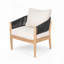 Fauteuil club d'extérieur en bois d'acacia-786440850