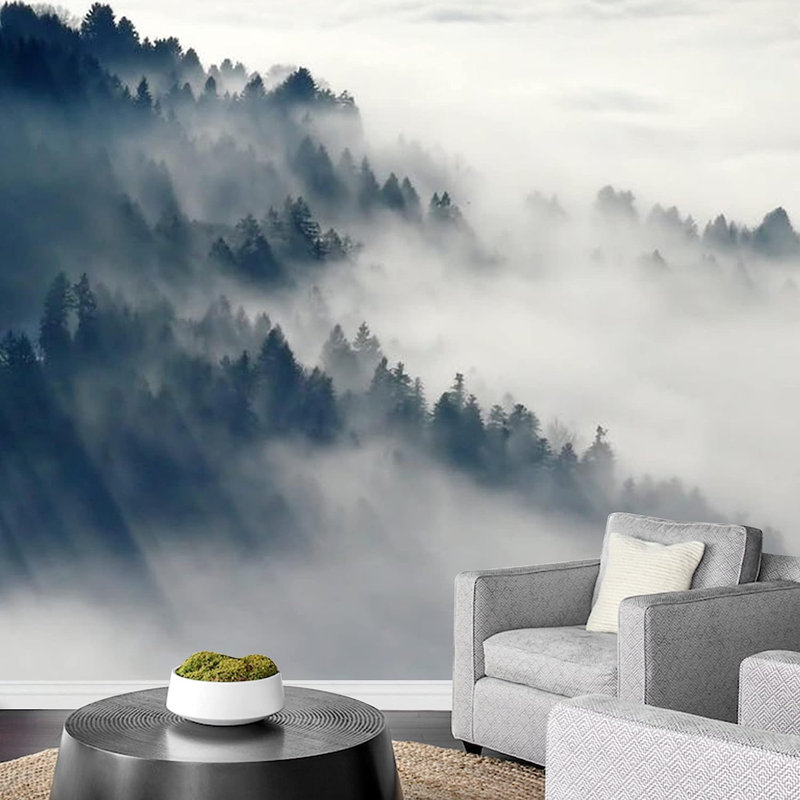 Murale Misty Mountain Forest Range, L 100 po x l 144 po