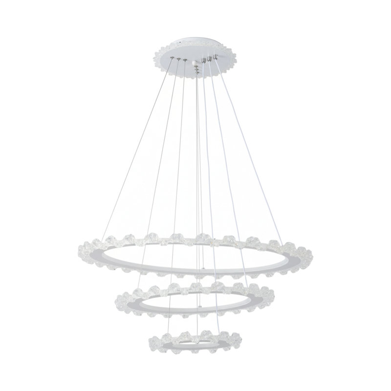 3 - Light Natural LED Dome Pendant
