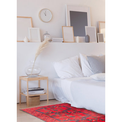 Teimani Red Rug 3'6" x 6'6"