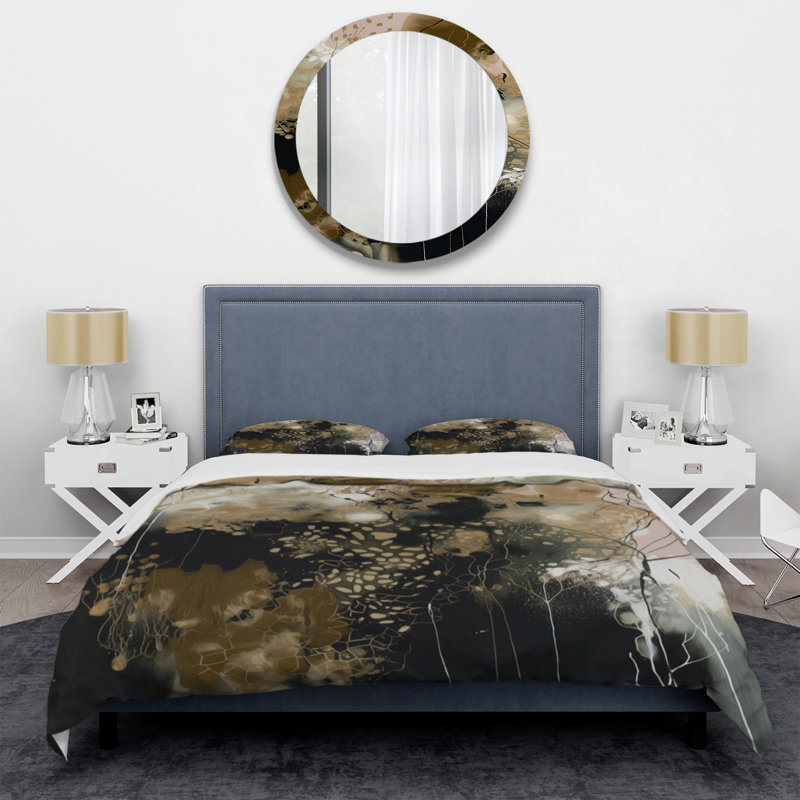 Ensemble de housse de couette en microfibre / polyester Black Chaos V Bedding
